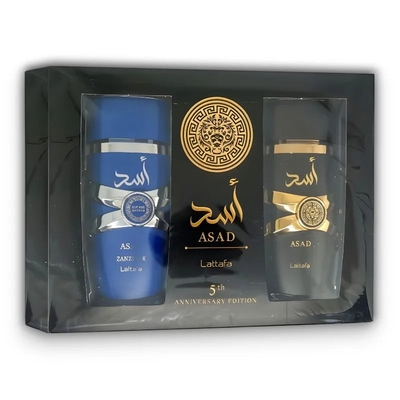 Pack Edición 5º Aniversario Lattafa – Perfumes Árabes Yara & Asad (2x100ml Unisex)
