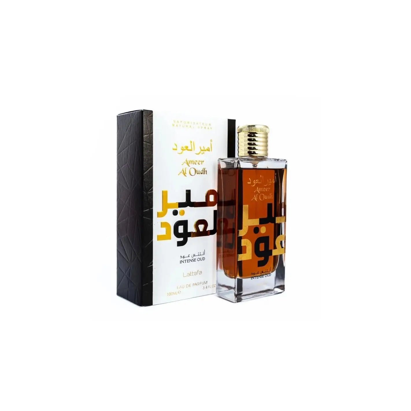 Perfume Árabe Lattafa Ameer Al Oud Intense 100ml Unisex – Eau de Parfum con Notas de Oud, Especias y Flores Orientales