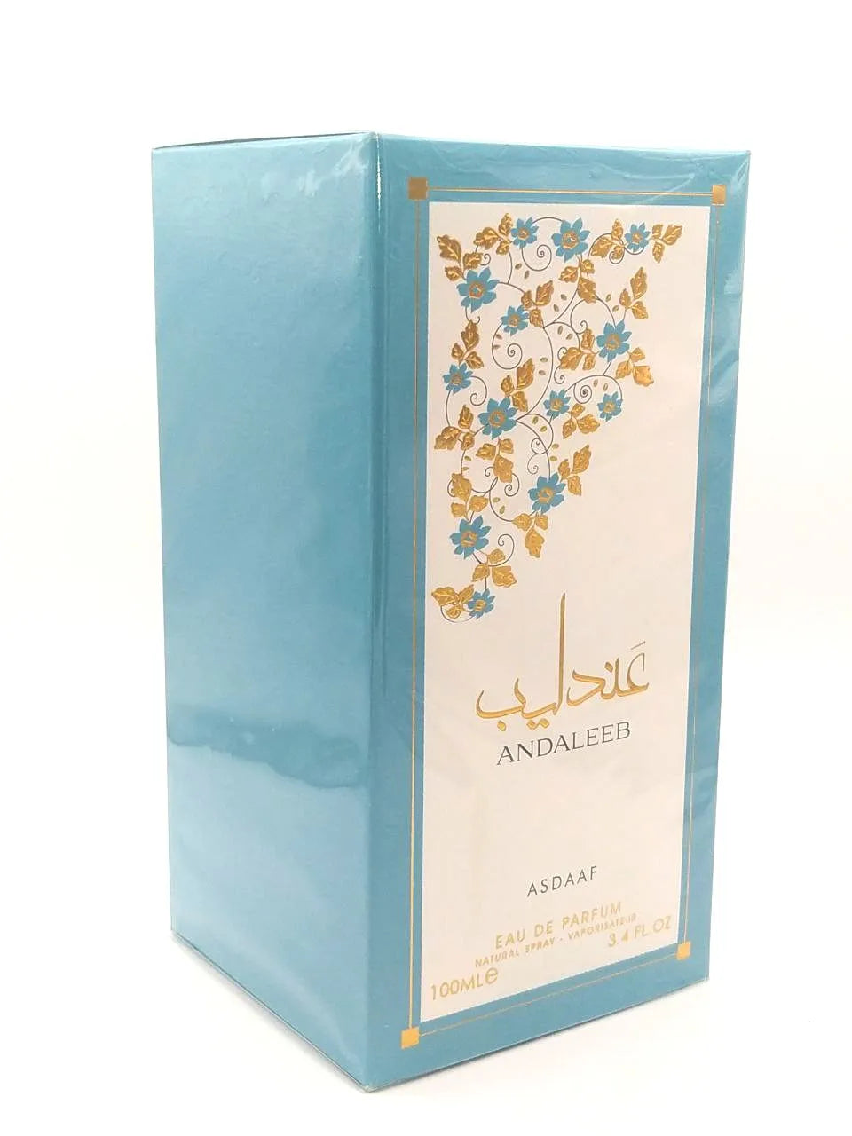 Andaleeb Asdaaf 100ml – Perfume Árabe Unisex Floral y Afrutado con Pachulí y Sándalo