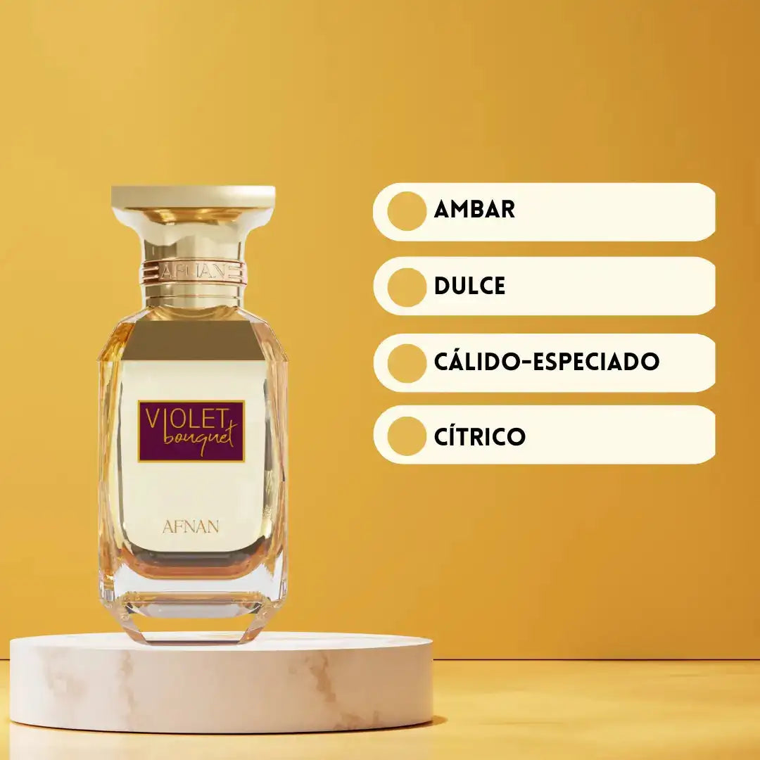 Perfume Árabe Femenino Afnan Violet Bouquet 100ml | Elegancia Floral y Dulce