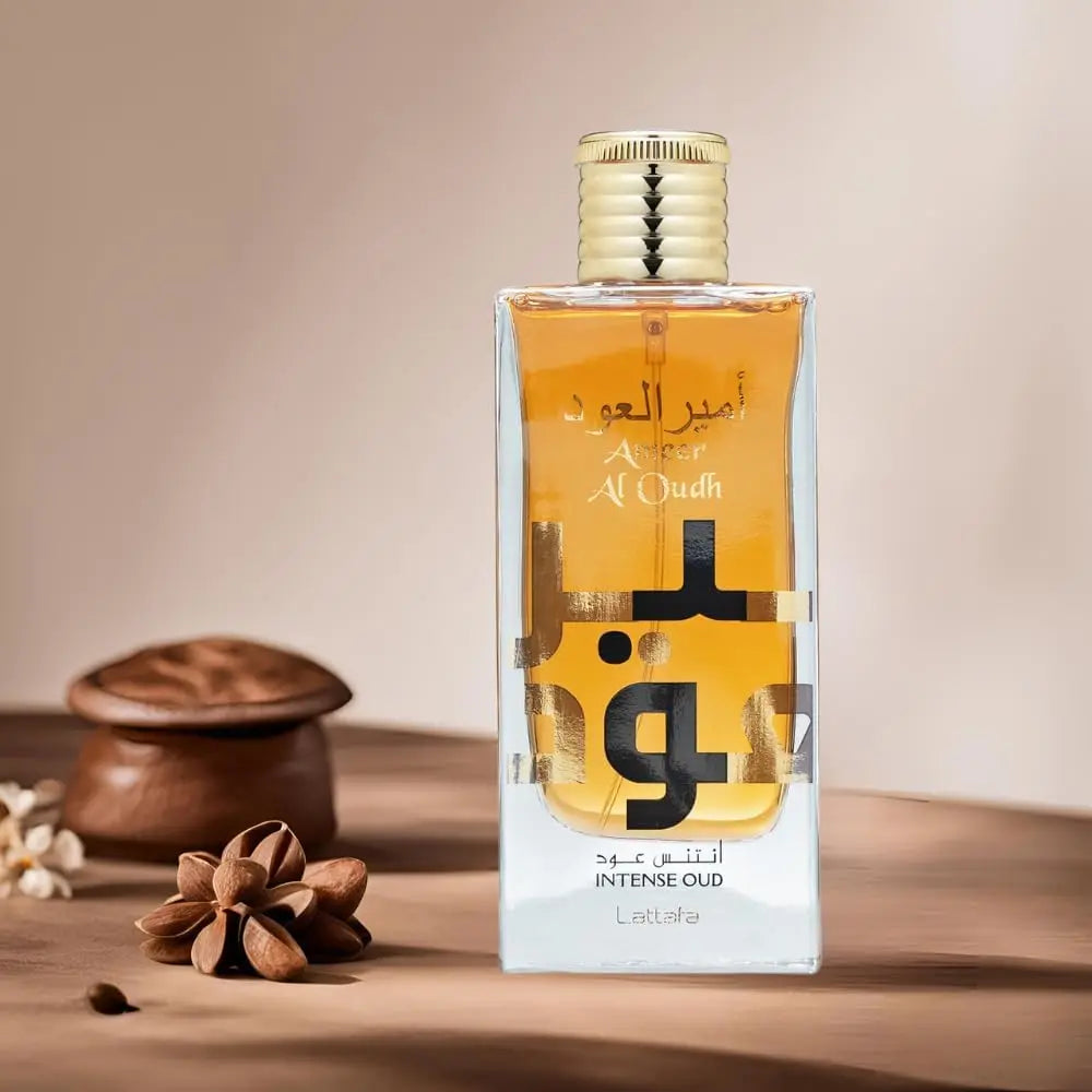 Perfume Árabe Lattafa Ameer Al Oud Intense 100ml Unisex – Eau de Parfum con Notas de Oud, Especias y Flores Orientales