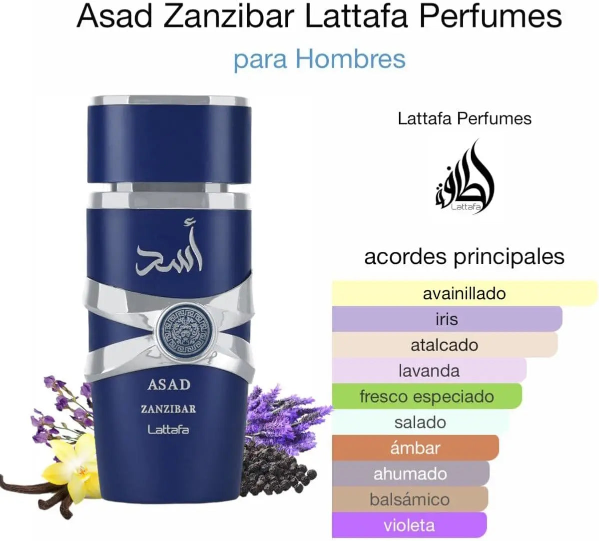 Perfume ORIGINAL Lattafa Asad Zanzibar