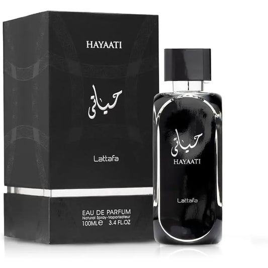 Hayaati by Lattafa 100ml – Perfume Árabe Masculino Amaderado y Especiado