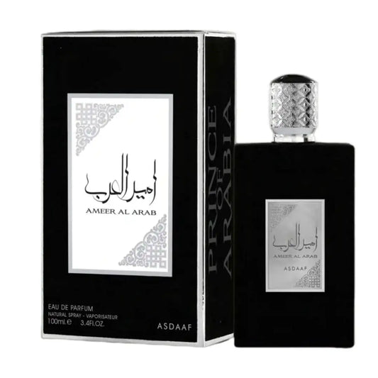 Perfume Árabe Ameer Al Arab Lattafa 100ml – Prince of Arabia Eau de Parfum para Hombre con Notas Orientales y Amaderadas