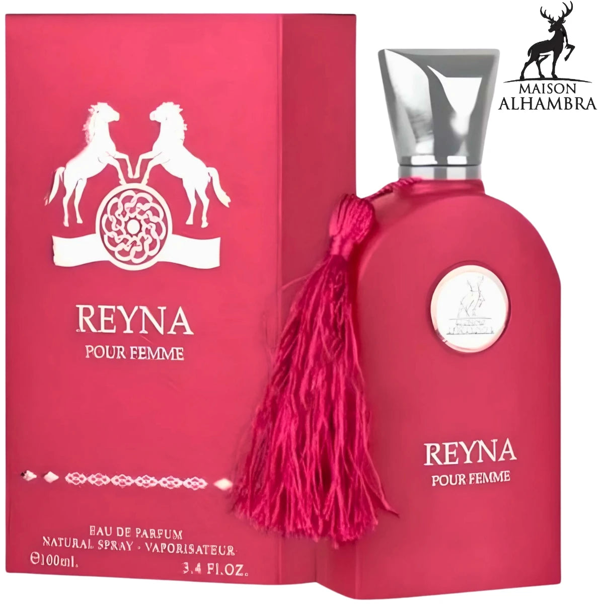 Perfume Reyna pour Femme Maison Alhambra 100ml – Eau de Parfum Femenino Floral y Afrutado de Larga Duración