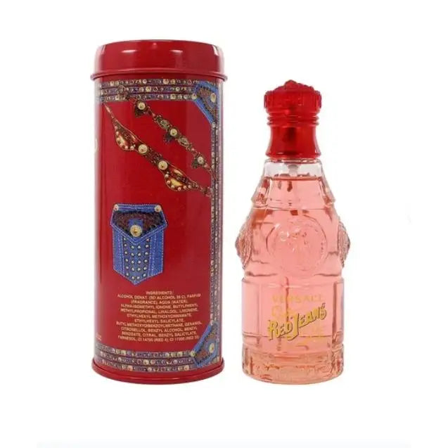 Perfume Versace Red Jeans Eau de Toilette 75ml – Fragancia Femenina Fresca, Juvenil y Elegante