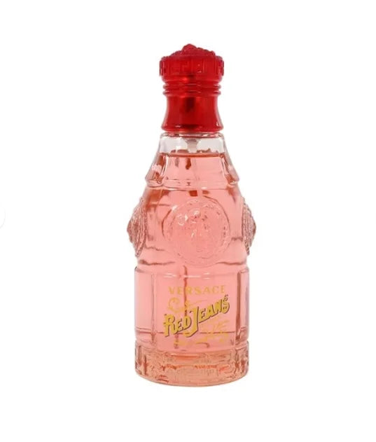 Perfume Versace Red Jeans Eau de Toilette 75ml – Fragancia Femenina Fresca, Juvenil y Elegante